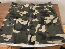 Army Green Camouflage Mini Skirt Size XL
