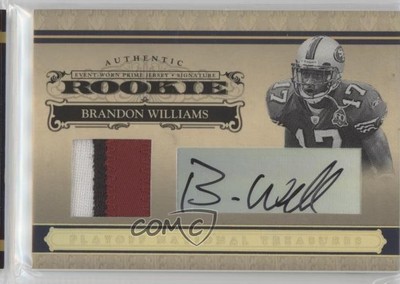 2006 Playoff National Treasures Rookie 18/25 Brandon Williams #117 Auto 7v7