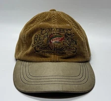 Ralph Lauren Polo Logo Embroidered Corduroy Cap Brown Used 90s 2000s Outdoor Hat