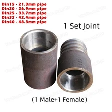 1 Sets Drill Pipe Joints Spiral Drill Rod Stem Water Well Drilling Connectors