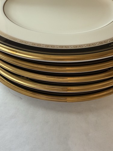 Noritake Bone China Japan 9758 Gold & Zobel Essteller Set 5 Stück EUC - Bild 9 von 9