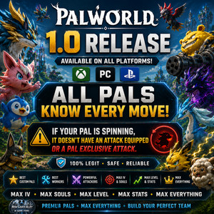 palworld pre-made godroll pals (pc/xbox/ps)