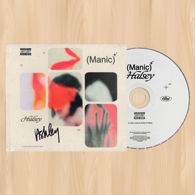 AUTOGRAPHED----  HALSEY Manic CD Graveyard WITHOUT ME You should be sad     0630