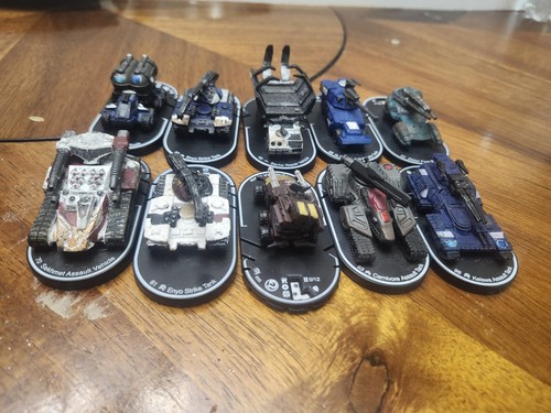 Lot Of 10 Mechwarrior Vehicle And Tanks