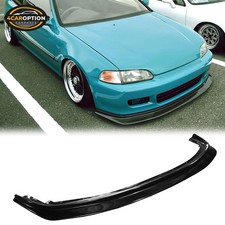 Fits 92-95 Honda Civic 2dr Dp Style Front Bumper Lip Chin Spoiler Pu Unpainted