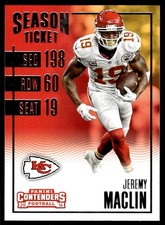 2016 PANINI CONTENDERS JEREMY MACLIN #70 KANSAS CITY CHIEFS 1451