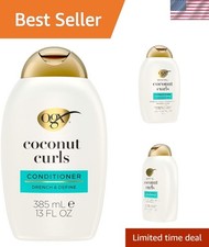 Hydrating 13oz Coconut Curls Conditioner - Tame Frizz and Define Curls Naturally 0.92 per fl oz