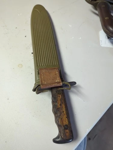 World War I Bolo Fighting Knife US MOD 1917 ACCO Chicago 1918 Military WW1