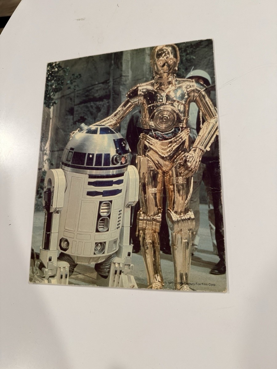Vintage Star Wars C3PO and R2D2 Folder 1977 Mead Portfolio | eBay