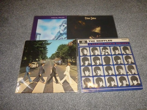 FOUR CLASSIC ALBUMS. BEATLES & ELTON JOHN. ORIGS.
