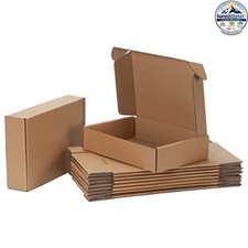 Corrugated Shipping Boxes 9 in x 6 in x 2 in Brown 20 Pack Easy Fold Mailers
