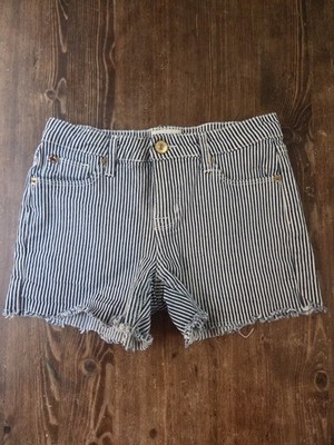 Hudson Jeans Denim Striped Shorts Size 16