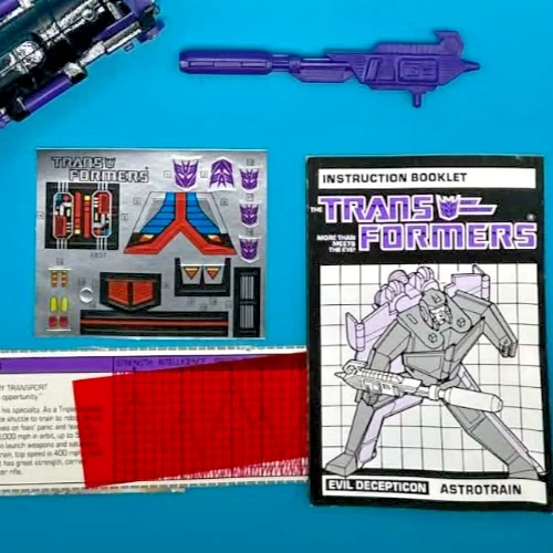 1984 ASTROTRAIN 100% COMPLETE w/TECH SPEC G1 TRANSFORMERS UNUSED HIGH GRADE - Image 4 of 4