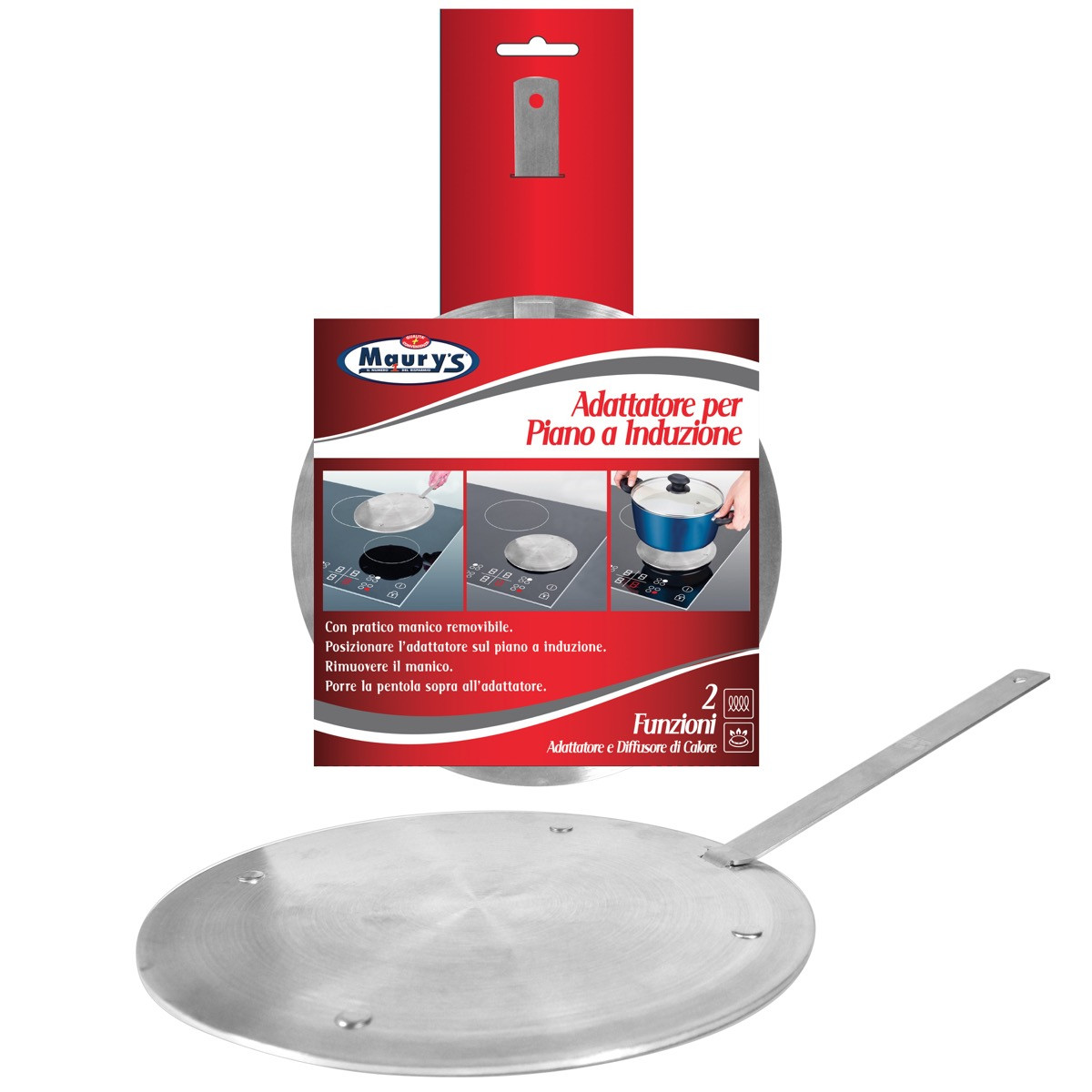 Adattatore Per Induzione ACTIV CUISINE 20 Cm - Disco In Acciaio Per Pentole Non Magnetiche - Foto 3