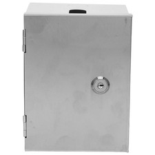 Lockable Outdoor Socket Box Stainless Steel Electrical Outlet Cover Anti-Theft