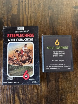 Steeplechase Atari 2600 Sears Tele-Games Authentic w/ Manual