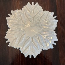 Servizio Piatto 11" Le Creuset Stoneware Edizione Limitata Fiocco di Neve Bianco