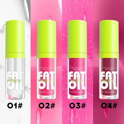 1 PCS Oil Lip Drip Moisturizing Shiny And Vegan Tinted Lip Gloss Fat Oil Lip - Picture 23 of 48