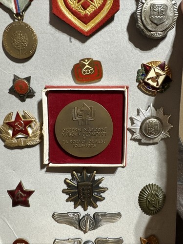 Mixed Lot of Soviet Era Medals, Badges, Patches, Pins & Awards US and Germany - Picture 4 of 5
