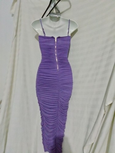 fashion nova dress purple size xs( CC22) - Picture 6 of 8
