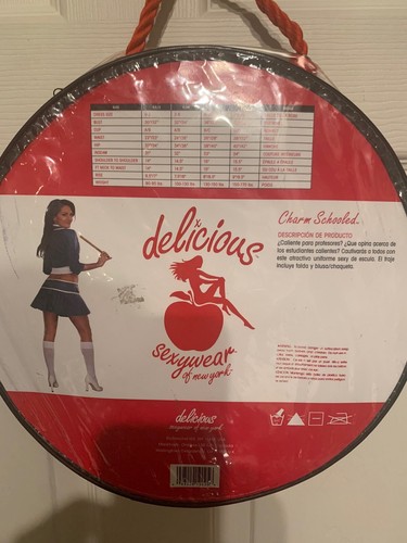 NWT Delicious Charm School Girl Uniform Costume Adult Sz M/L Skirt Shirt Jacket - Bild 5 von 5