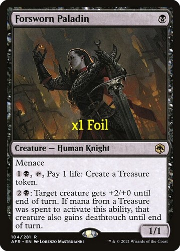 MTG Adventures in the Forgotten Realms AFR Forsworn Paladin MINT (SELECT) - Picture 3 of 5