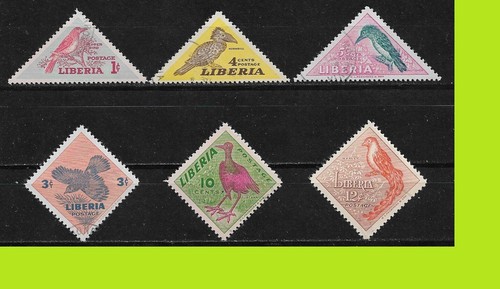 Liberia 1953 Local Birds - Animals - Complet Series 6 Stamps - Original Gum