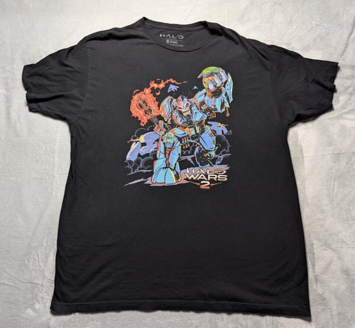 Rare T-shirt Halo Wars 2 2XL J!NX noir graphique 2016 Brute Chieftain Atriox