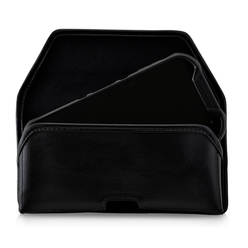 Kyocera DuraForce PRO 2 (6910 6900) Holster Belt Case Belt Clip Black Leather - Picture 10 of 11