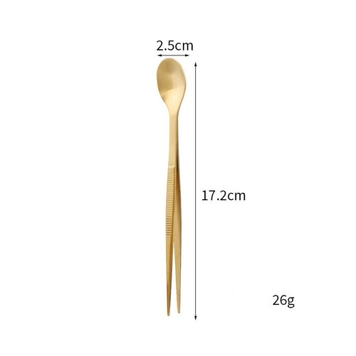 Pro Chef Plating Kit TWEEZER Tongs Stainless Steel Tasting Offset Spoon Bar Tool - Picture 3 of 9
