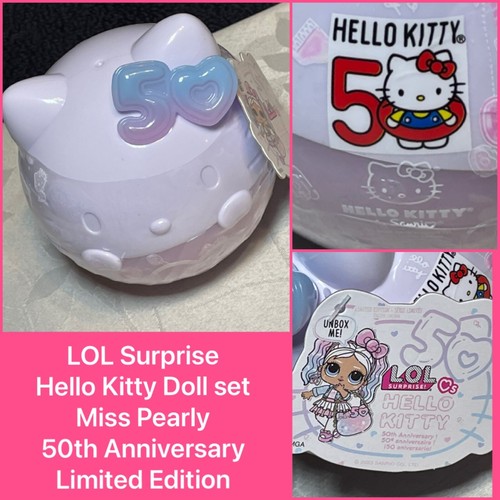 New LOL Surprise Hello Kitty Tots Miss Pearly Limited Edition 50th Anniversary