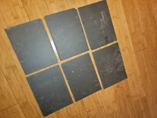 VonShef Fancy Slate Cheese Boards Charcuterie w Rubber Feet 8¾" x 6½" lot of 6