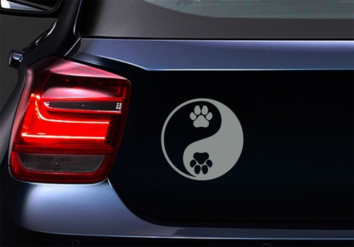 Yin Yang Paw Print Car Laptop Motorbike Vinyl Decal Sticker (ia) - Picture 8 of 10