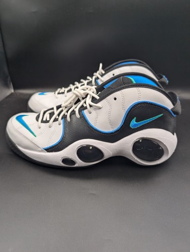 Nike Air Zoom Flight 95 White Photo Blue Shoes DM0524-100 Jason Kidd Mavericks - Picture 3 of 11