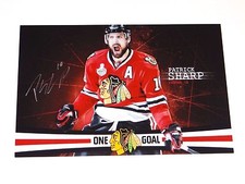 CHICAGO BLACKHAWKS PATRICK SHARP SIGNED 8X12 PHOTO NHL!!!