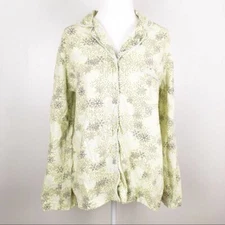 Victoria’s Secret Flannel Snowflake Pajama Top m