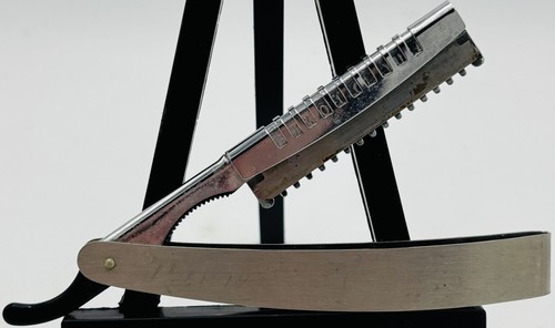 USED Vintage ‘WECK Hair Shaper’ Stainless Steel Straight Razor - Imagen 5 de 9
