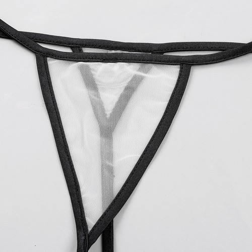 Damen Transparente Bikini Set Zweiteiler Badeanzug Bikinioberteil und Bikinislip - Bild 51 von 136