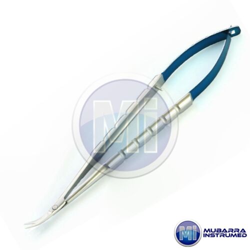 Juego de 5 pinzas de tijera con soporte de aguja Castroviejo de microcirugía dental de 18 cm TC - Imagen 13 de 23