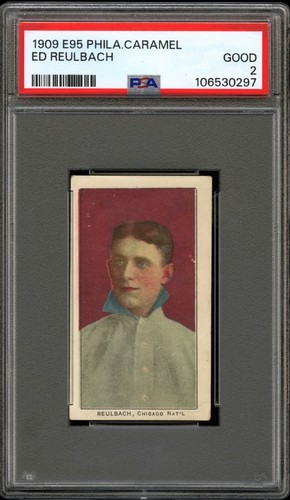 Ed Reulbach 1909 E95 Caramel Card PSA 2 *Freshly Graded*
