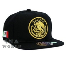 MEXICAN Hat MEXICO Federal Logo State Snapback Baseball Cap- OAXACA/Gold Logo