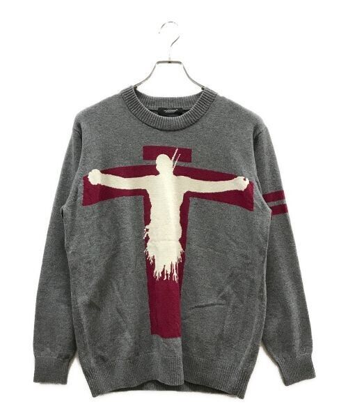UNDERCOVER x EVANGELION Men's Lilith Cross Knitwear Gray UNDERCOVER x EVANGELION Men's Lilith Cross Knitwear Gray