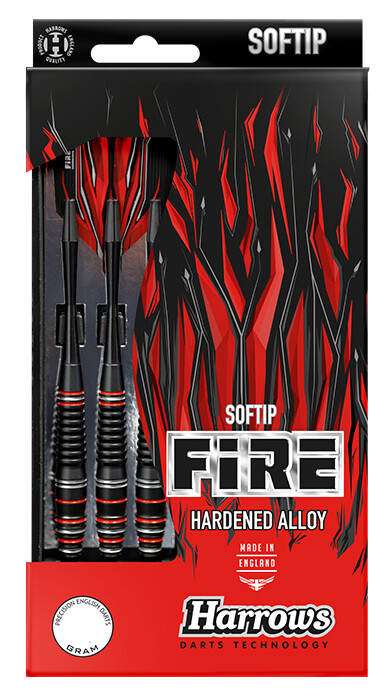 Jeu fléchettes Harrows Club Fire Alloy pour éviter les vols instables