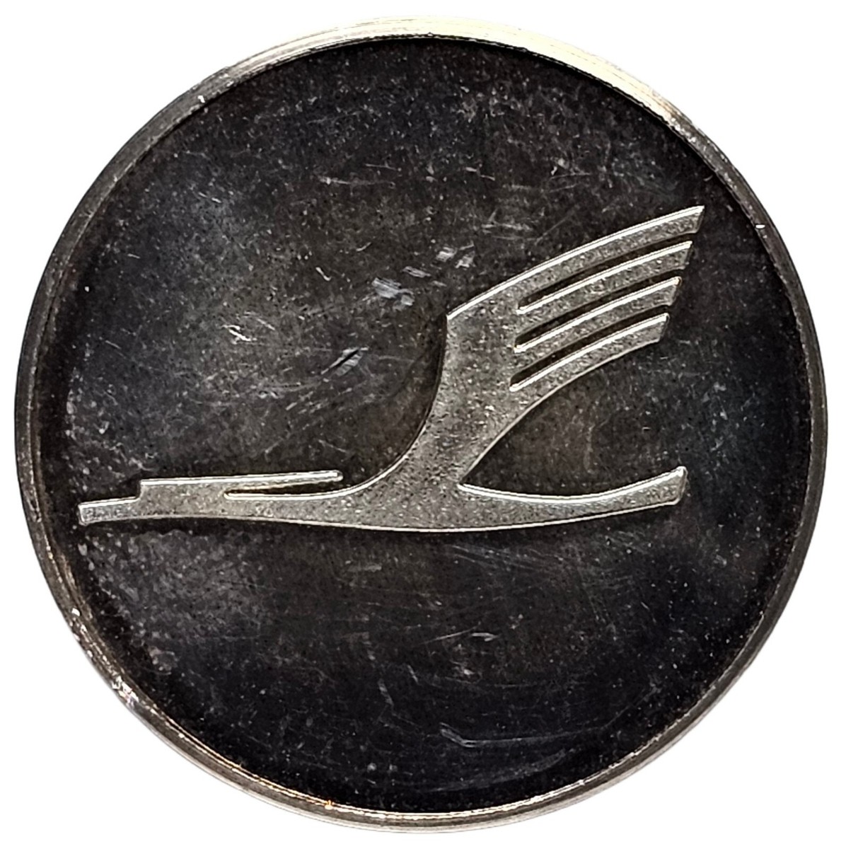 1970 Lufthansa Boeing 747 Jumbo Jet .999 Silver Proof Medal # 1123