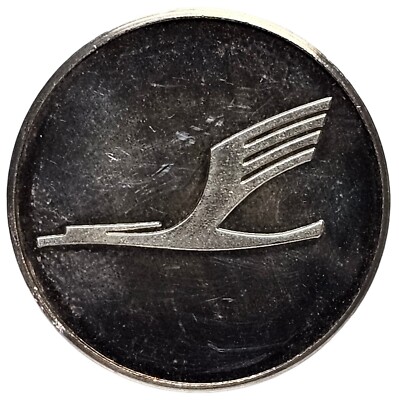 1970 Lufthansa Boeing 747 Jumbo Jet .999 Silver Proof Medal # 1123