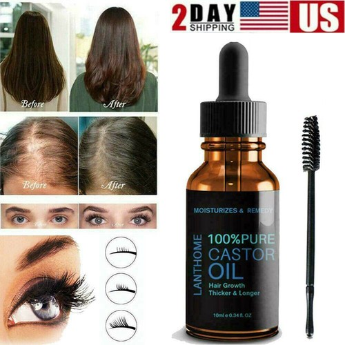 Castor Oil Cold Pressed 100% Pure For Eyelashes Eyebrows Beard Hair Growth USA | eBay Castor Oil Cold Pressed 100% Pure For Eyelashes Eyebrows Beard Hair Growth USA | eBay