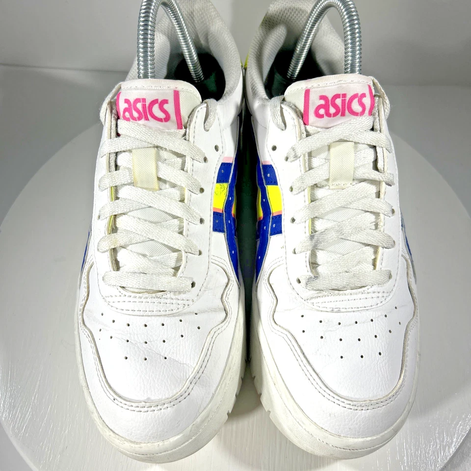 Asics Japan S Womens Size 8 Leather Platform Shoes Sneakers Fashion White Casual - Image 3 of 4