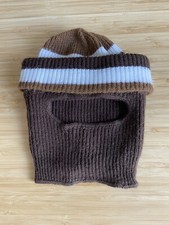 Vintage Child  s Convertible Knit Robber Ski Mask 1 Hole Balaclava 80s 90s