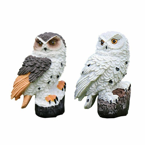 Solar Lights Outdoor Decorative Solar Owl Stake Lights for Yard Decorations Gift - Picture 9 of 13