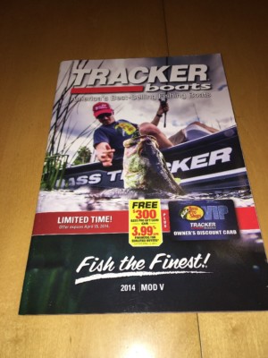 2014 Tracker Boats Fishing Catalog Brochure Mod V Pro Team Panfish 175 TXW 170